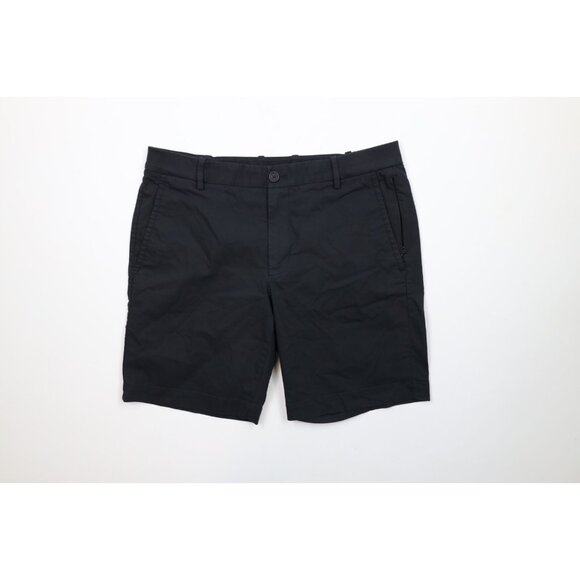 Kit & Ace Mens Size 32 Faded Flat Front Above Knee Tech Chino Shorts Black - Picture 1 of 12